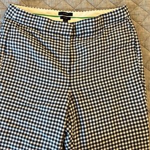 J.Crew Hayden Gingham lined crop kick out pants